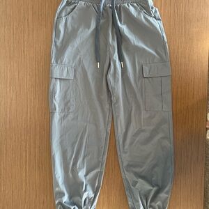 Sage Green Cargo Jogger Pants Size L Utility Streetwear.